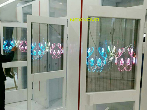 浙商銀行服務廳LED透明屏
