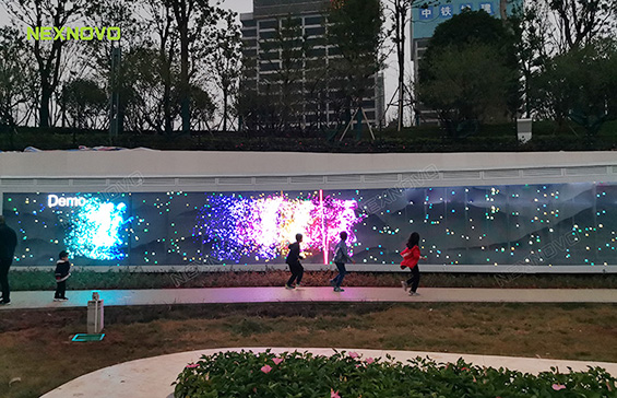 湖南衡陽(yáng)中央公園LED透明跑道屏項(xiàng)目